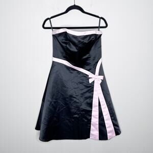 Vintage 90’s Gunne Sax Dress Black And Pink Size 9/10